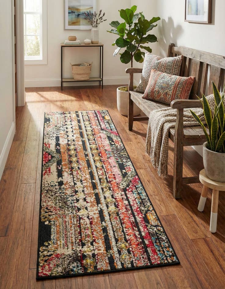 Detail image of 2' x 6' Easy-Clean Casablanca Indoor / Outdoor Runner Rug