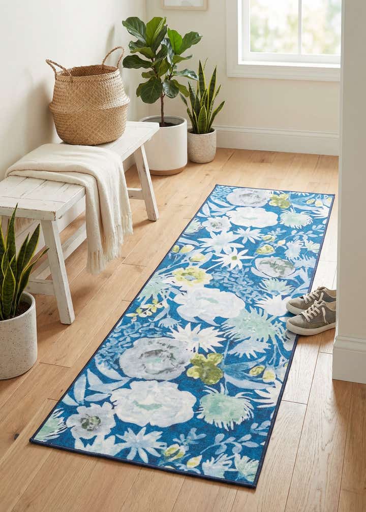 2' x 6' 1 Easy-Clean Jill Zarin Caribbean Indoor / Outdoor Runner Rug
