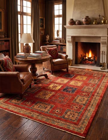 4' 11 x 7' 5 Luribaft Wool Rug