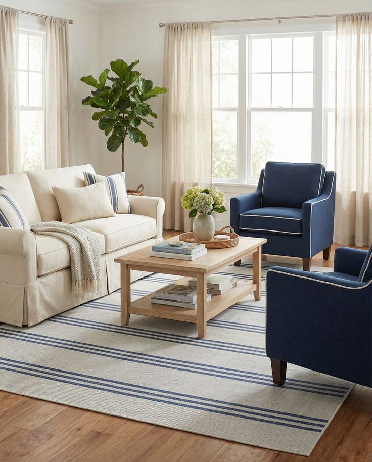 Detail image of 7' 10 x 10' Easy-Clean Jill Zarin Anguilla Indoor / Outdoor Rug
