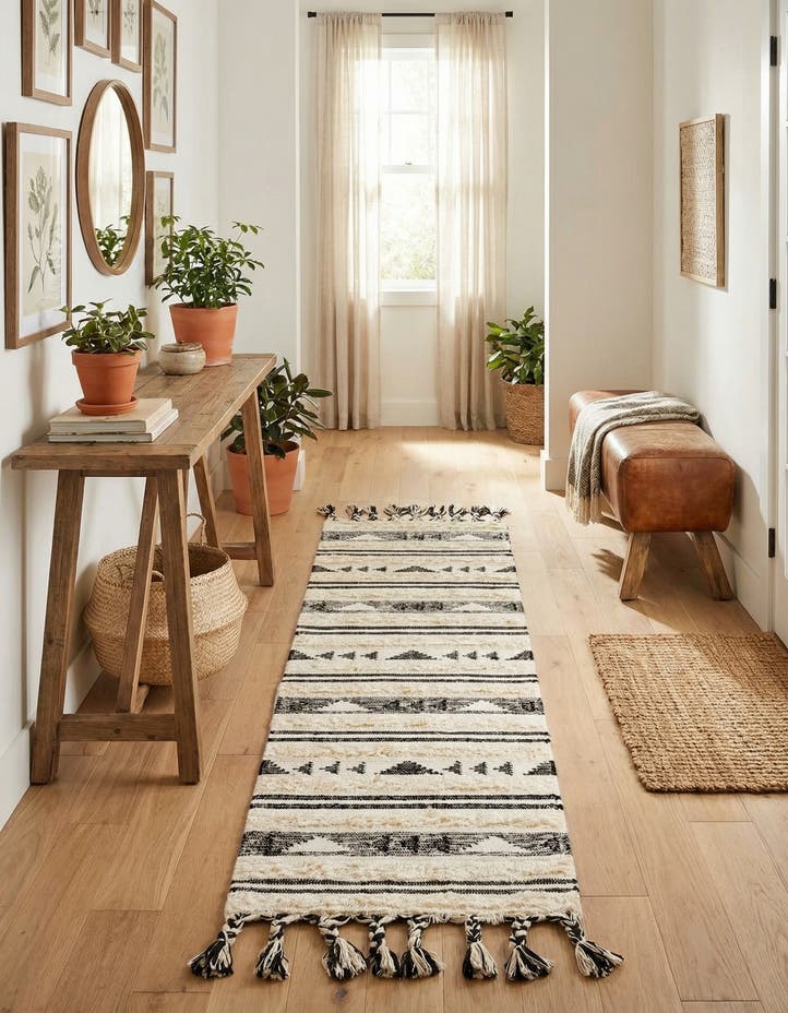 2' 2 x 8' 2 Hand Woven Arizona Wool Runner Rug