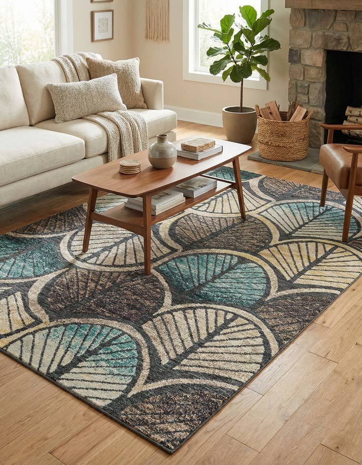Detail image of 6' x 9' Easy-Clean Casablanca Indoor / Outdoor Rug