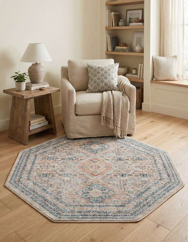 Detail image of  4' x 4' Newport Octagon Rug