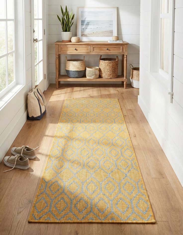 Detail image of 2' x 8'  Washable Jill Zarin Turks and Caicos Indoor / Outdoor Runner Rug