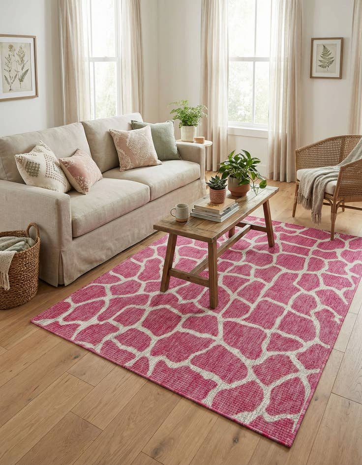 Detail image of 4' x 6'  Washable Safari Indoor / Outdoor Rug