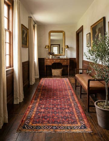 3' 10 x 12' 10 Hamedan Runner Rug