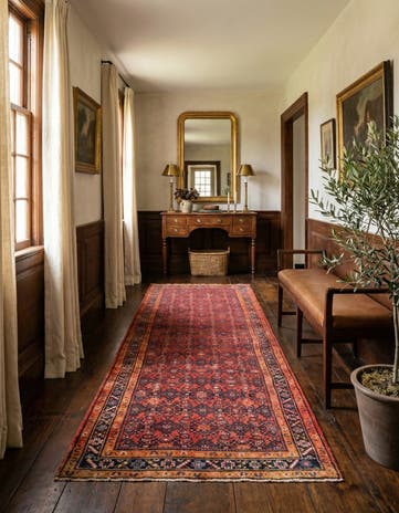 3' 10 x 12' 10 Hamedan Runner Rug