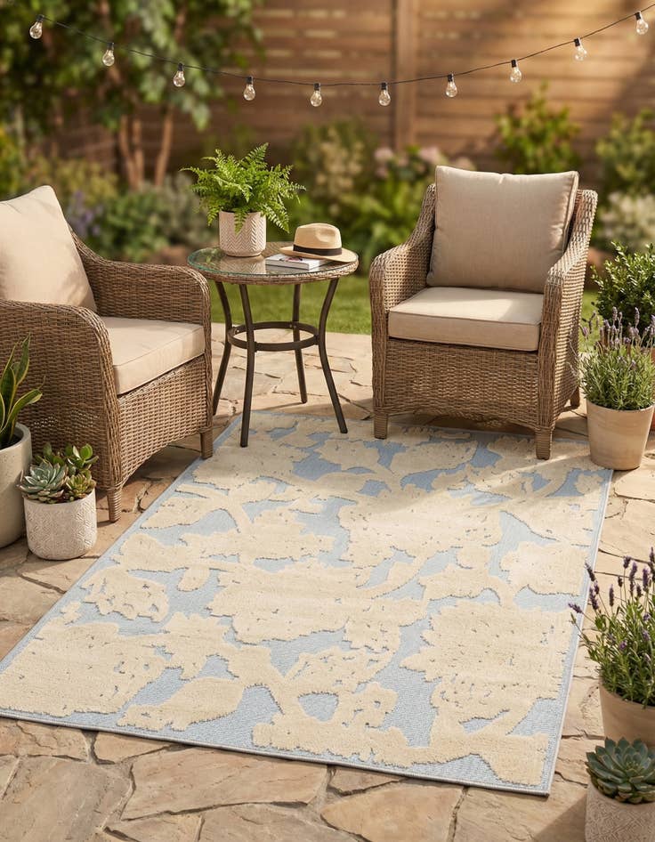 Detail image of 4' x 6' Easy-Clean Aruba Indoor / Outdoor Rug