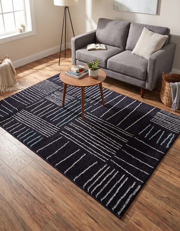 Navy Blue Hanahan Rug
