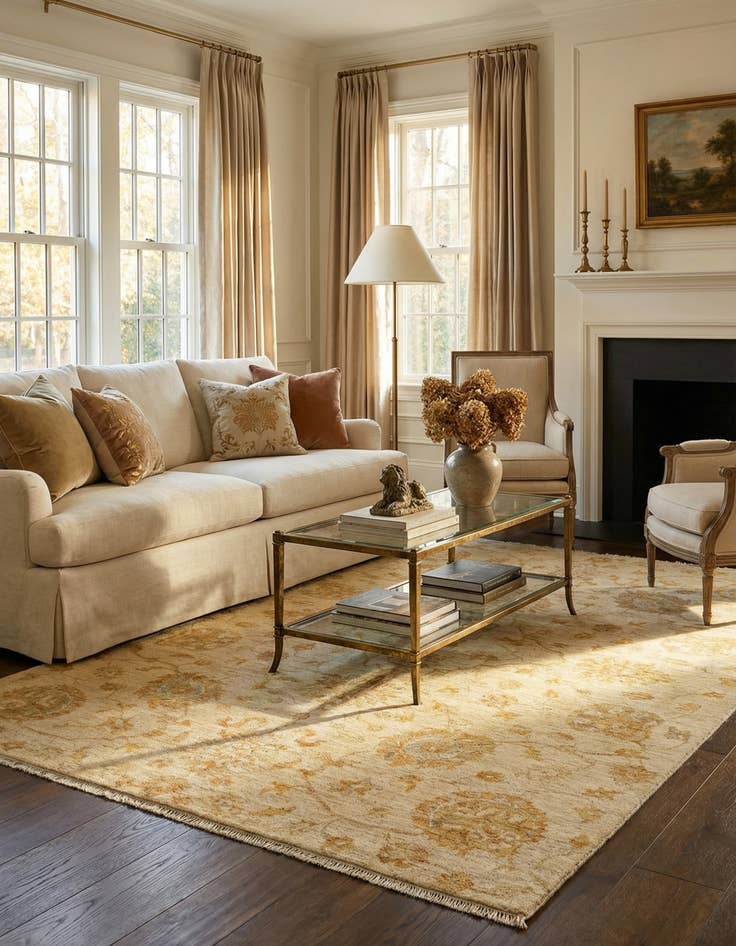 Detail image of 5' 10 x 7' 10 Ziegler Wool Rug