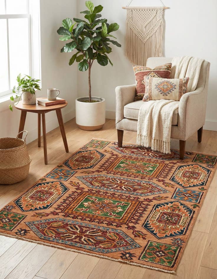 Detail image of 3' x 4'  Hand Knotted Kazak Oriental Rug