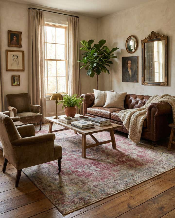 7' 3 x 10' 4 Hand Knotted Ultra Vintage Persian Wool Rug