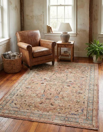3' 6 x 6' Hand Knotted Ultra Vintage Persian Wool Rug