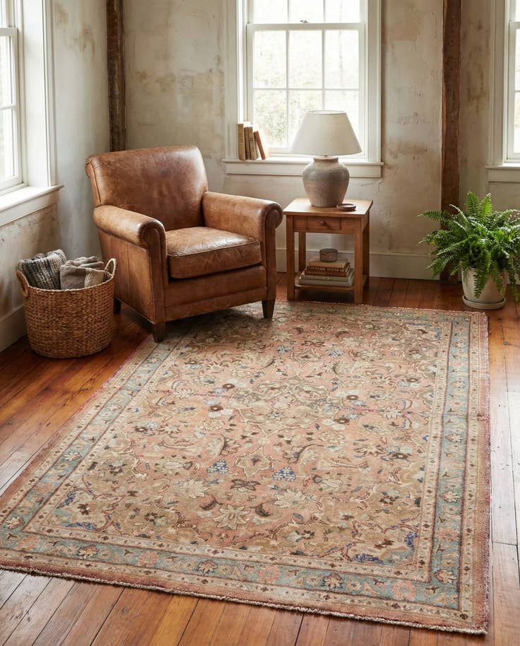 Detail image of 3' 6 x 6' Hand Knotted Ultra Vintage Persian Wool Rug