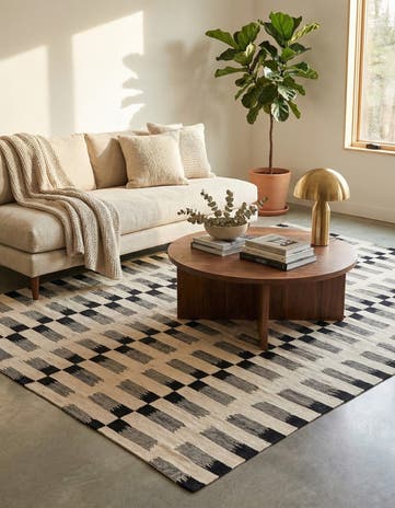 5' 8 x 7' 9 Hand Woven Kilim Modern Wool Rug