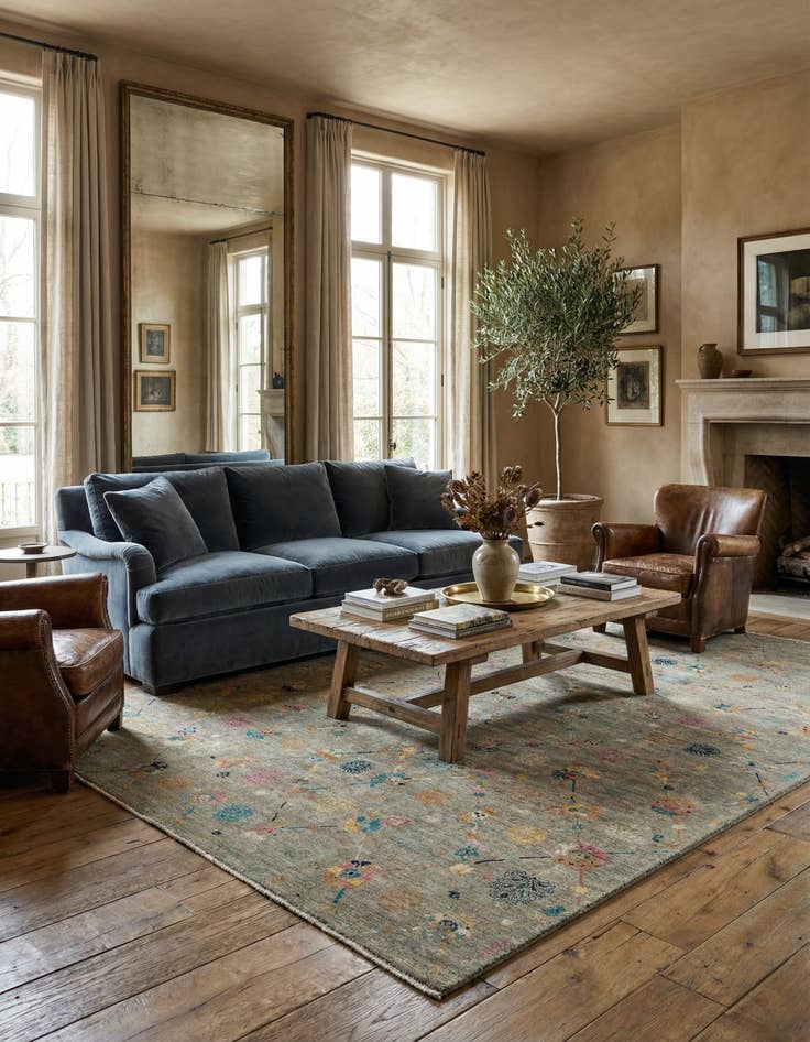 Detail image of 9' 3 x 11' 9  Hand Knotted Ariana Rug