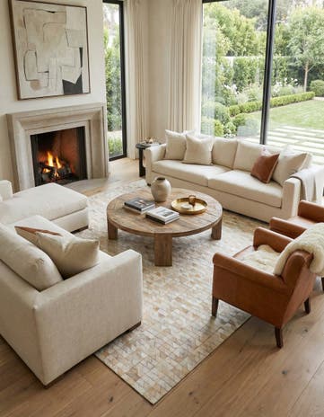 5' 5 x 7' 7 Cowhide Rug