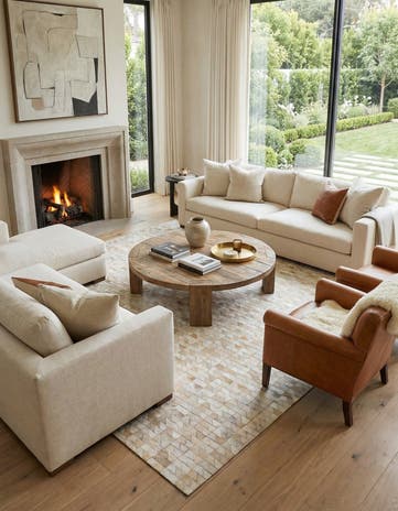 5' 5 x 7' 7 Cowhide Rug