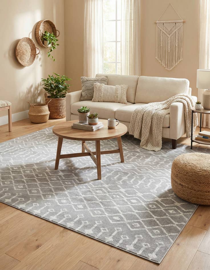 Detail image of  6' x 9' Kasbah Trellis Rug