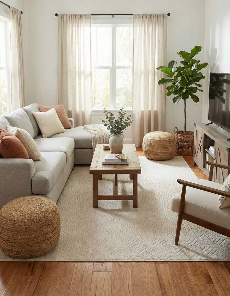 Detail image of  9' x 12'  Washable Sabrina Soto Indoor / Outdoor Rug