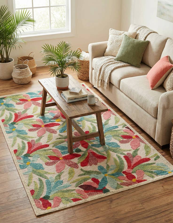 Detail image of 5' 3 x 8' Easy-Clean Casablanca Indoor / Outdoor Rug
