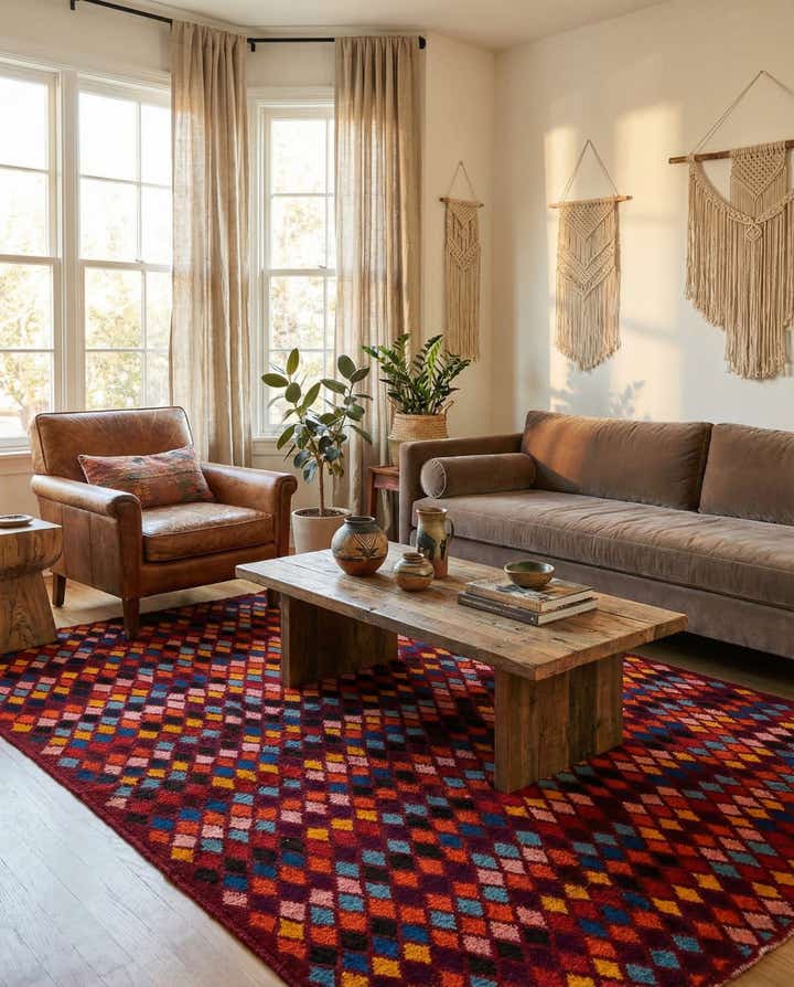 5' x 6' 4 Hand Knotted Balouch Wool Rug
