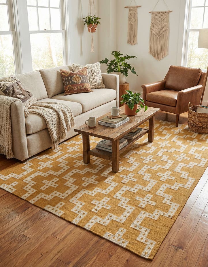 7' 10 x 10' Hand Woven Kilim Wool Rug