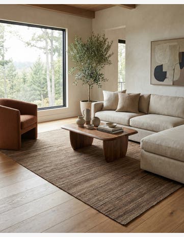 6' 5 x 9' 8 Hand Woven Kilim Modern Wool Rug