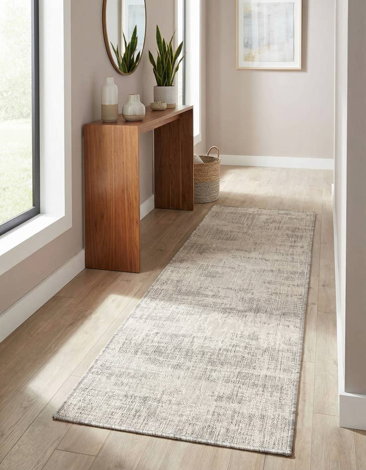 Detail image of 2' x 6' Easy-Clean Modern Indoor / Outdoor Runner Rug