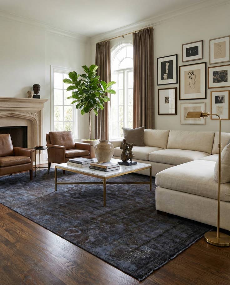 Detail image of 9' x 13' Hand Knotted Ultra Vintage Persian Wool Rug