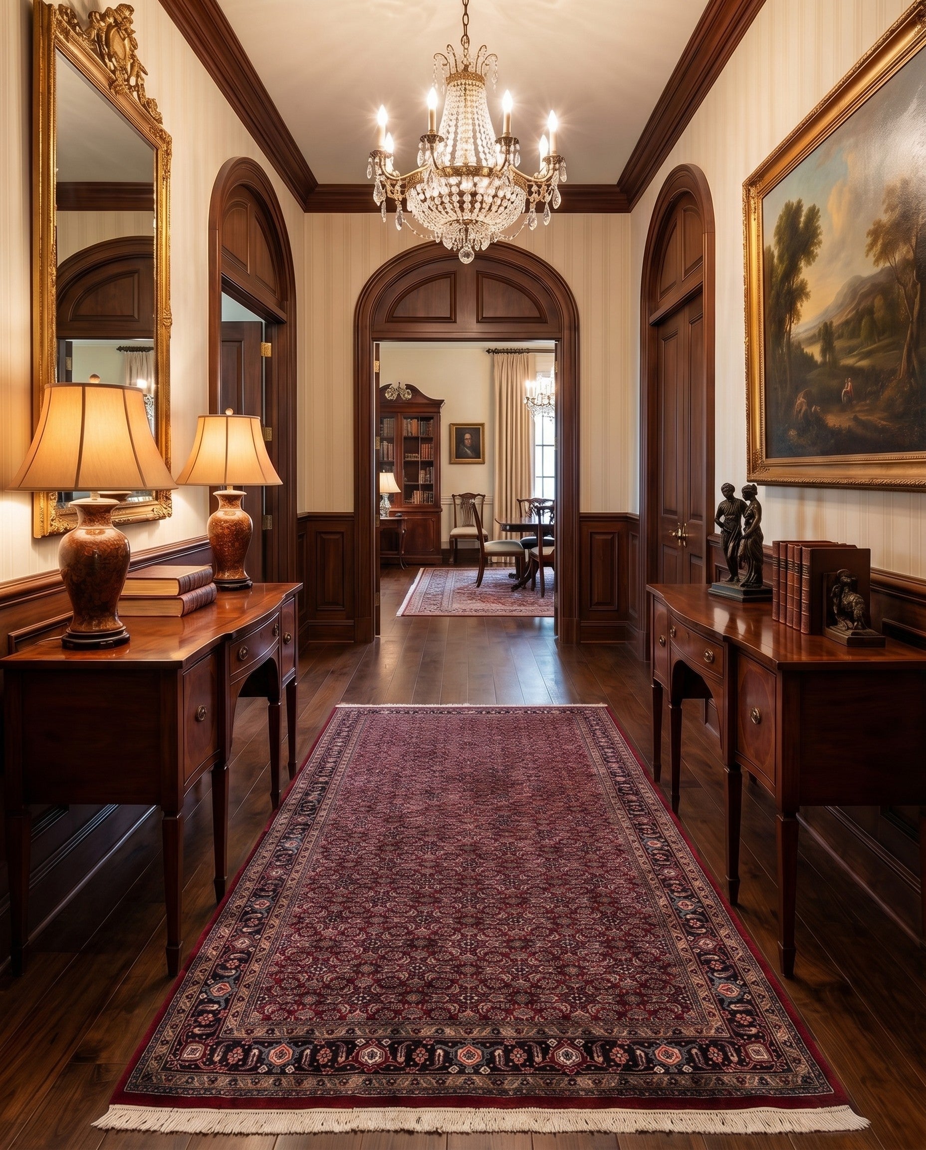 5' 6 x 10' 8 Hand Knotted Bidjar Wool Runner Rug