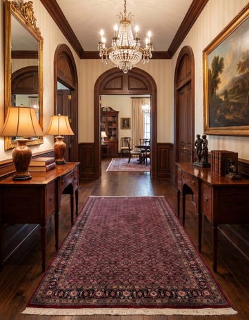 5' 6 x 10' 8 Hand Knotted Bidjar Wool Runner Rug