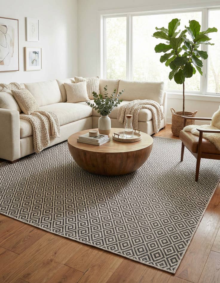 Detail image of 12' x 12'  Washable Jill Zarin Costa Rica Indoor / Outdoor Square Rug