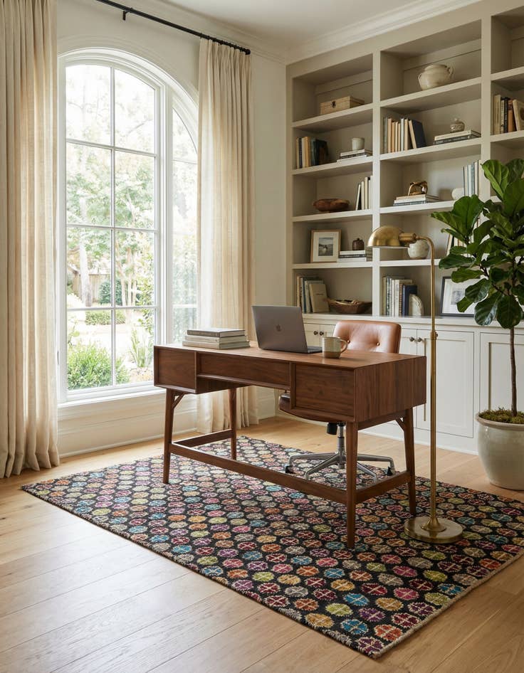 Detail image of 5' x 8' 1  Hand Knotted Balouch Wool Rug