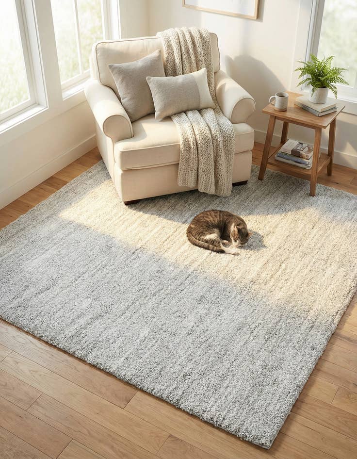 Detail image of 7' 10 x 7' 10 Jill Zarin Shaggy Chic Square Rug