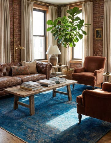 6' 8 x 9' 1 Hand Knotted Ultra Vintage Persian Wool Rug