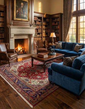 6' 9 x 9' 11 Hand Knotted Tabriz Persian Wool Rug