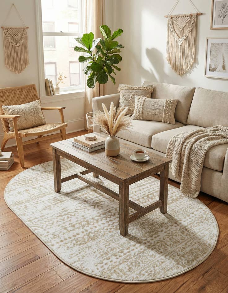 Detail image of  3' 3 x 5' 3 Hermitage Oval Rug