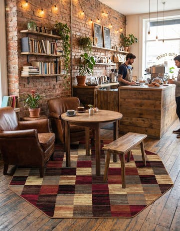 Coffee Shop Octagon Rug