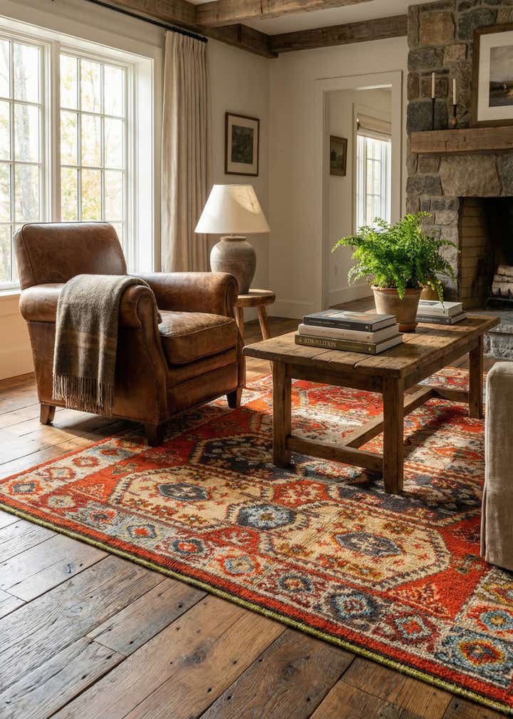 5' x 7' Hand Knotted Darya Wool Rug