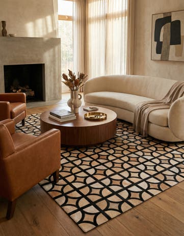 5' x 7' 10 Cowhide Rug