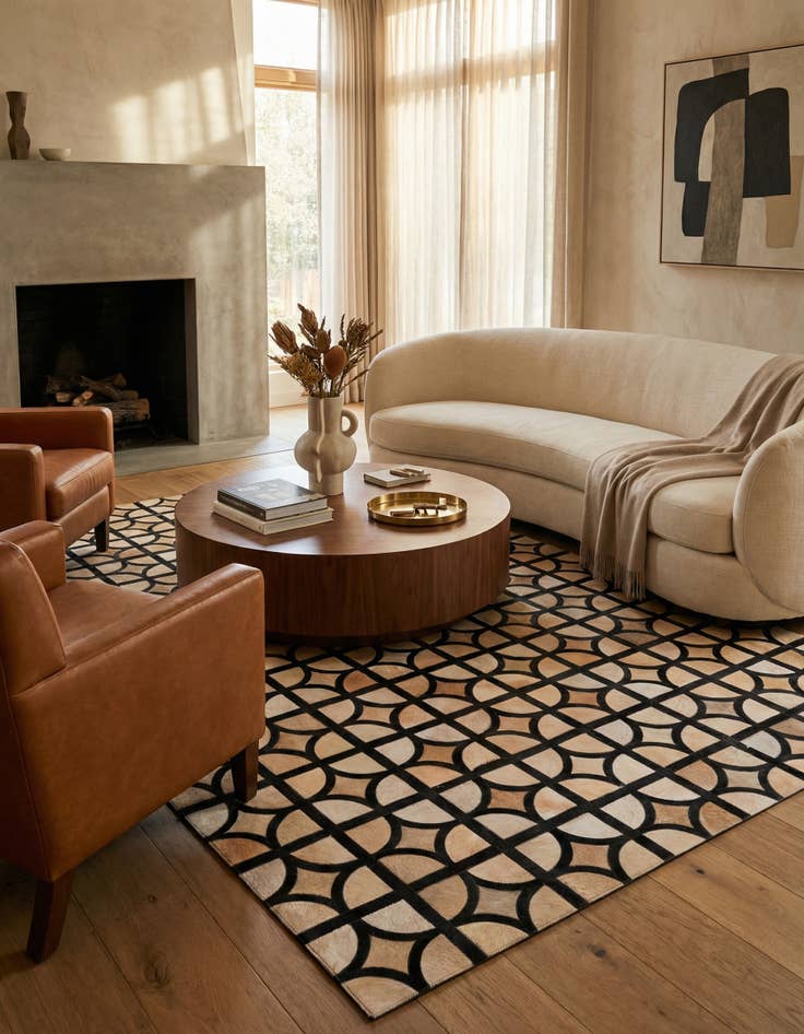 Detail image of  5' x 7' 10 Cowhide Rug