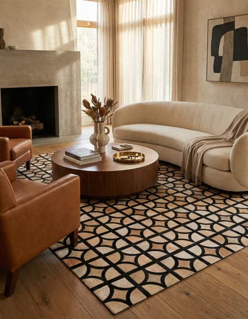 5' x 7' 10 Cowhide Rug
