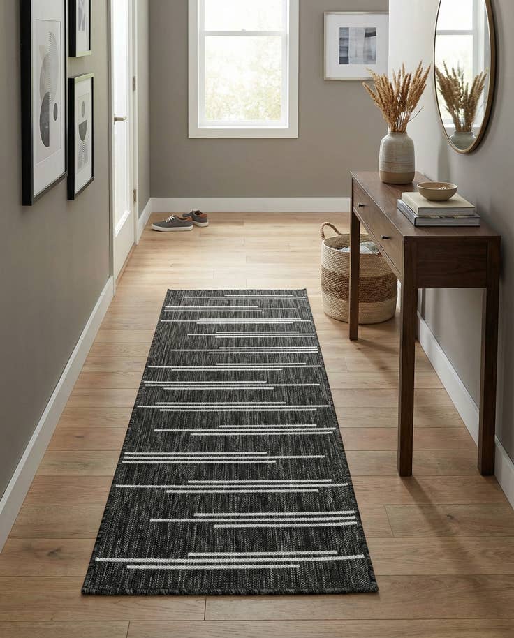 Detail image of 2' x 5' 3 Easy-Clean Modern Indoor / Outdoor Runner Rug