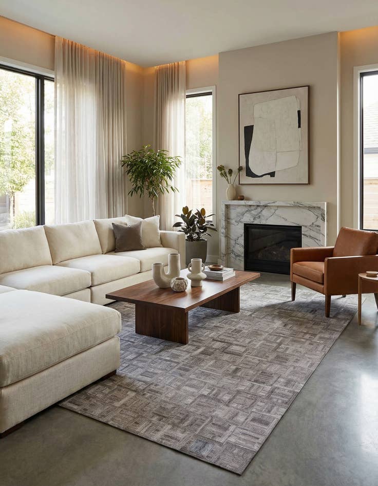 Detail image of 5' x 7' 8 Cowhide Rug