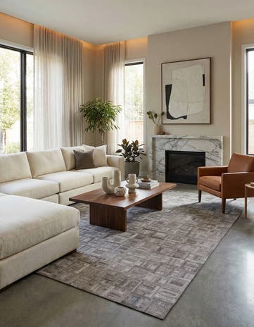 5' x 7' 8 Cowhide Rug