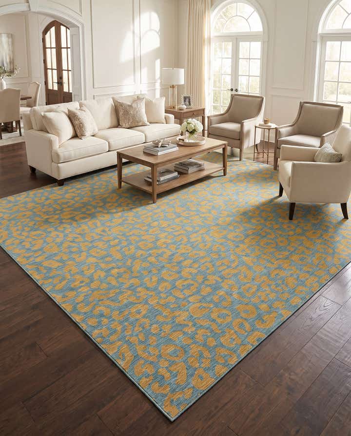 13' x 13' Easy-Clean Safari Indoor / Outdoor Square Rug