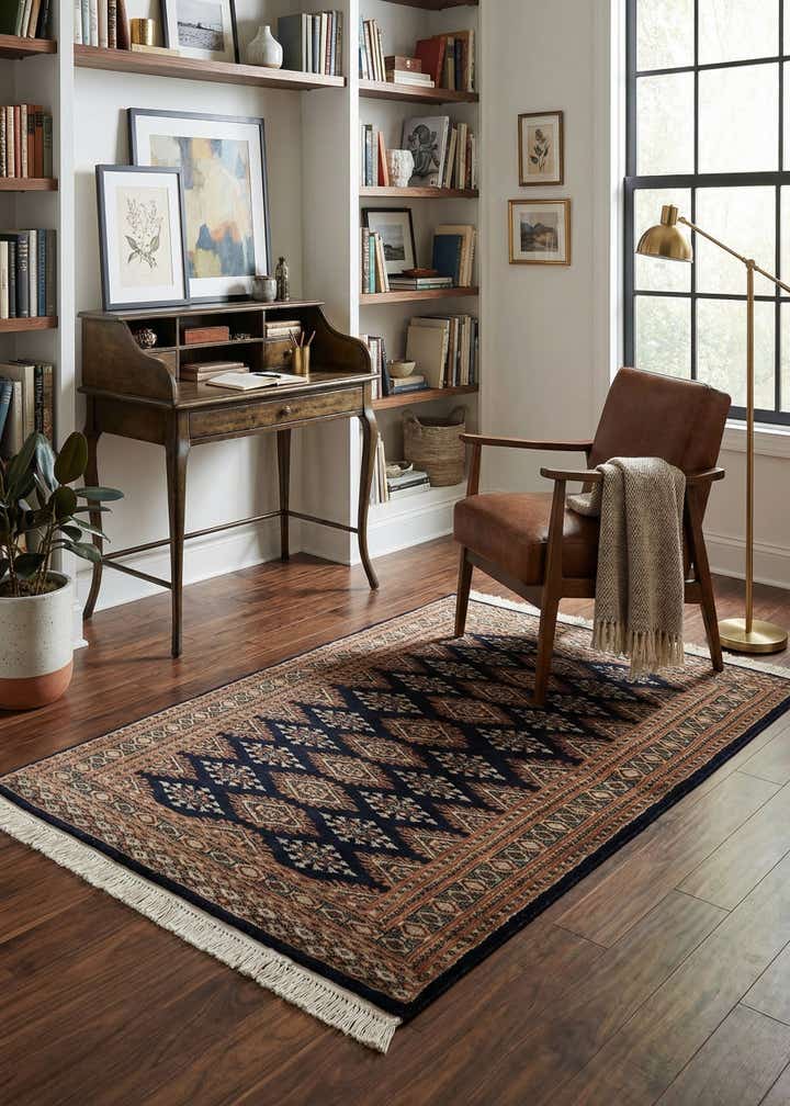 3' x 5' 3 Hand Knotted Bokhara Oriental Rug