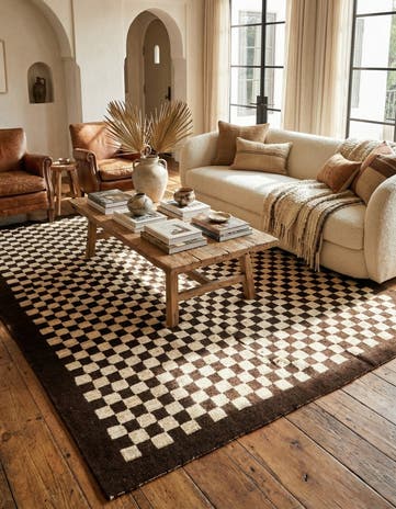 5' 7 x 7' 9 Hand Knotted Moroccan Wool Rug