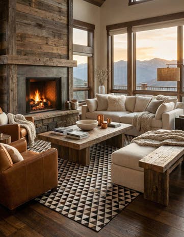 8' x 10' 1 Cowhide Stocks Rug